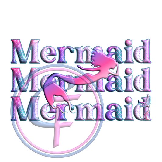 Mermaid Mermaid Mermaid PNG Design