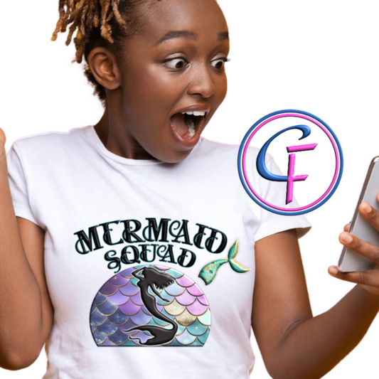 Mermaid Squad PNG Design